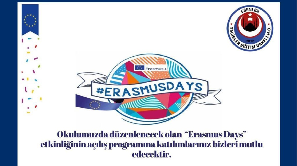 Erasmus Days Etkinliği Açılış Programı
